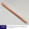 Stainless-steel straw for bubble tea
